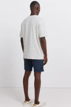 Bermuda 5 poches coupe slim délavée