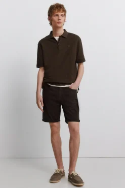 Bermuda 5 poches lav&eacute;e slim fit