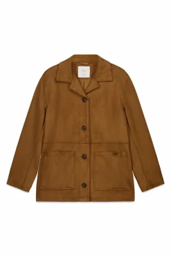 Blazer en daim synthétique