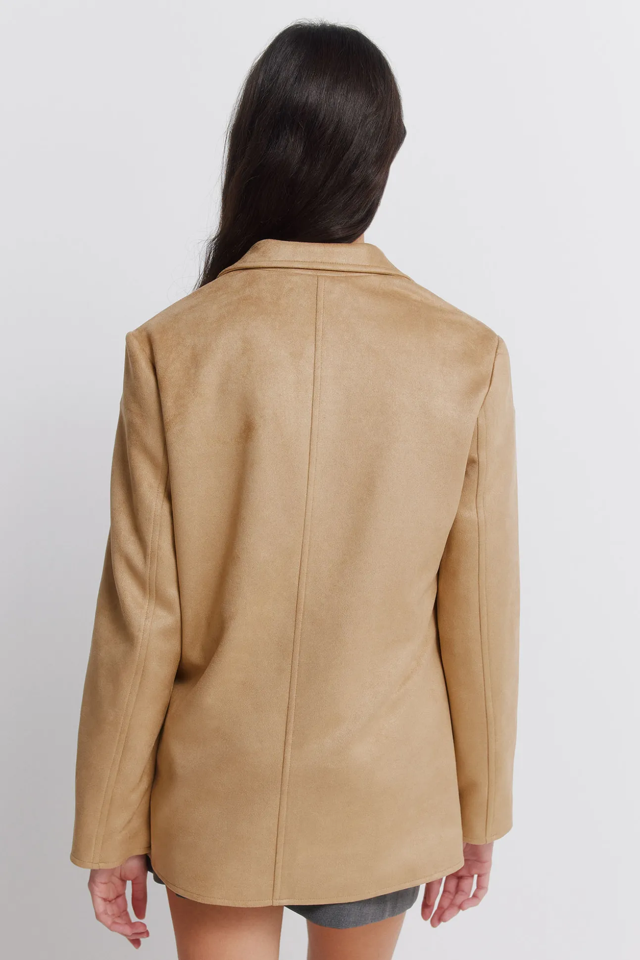 Blazer en daim synthétique