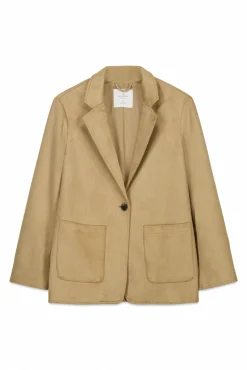 Blazer en daim synthétique