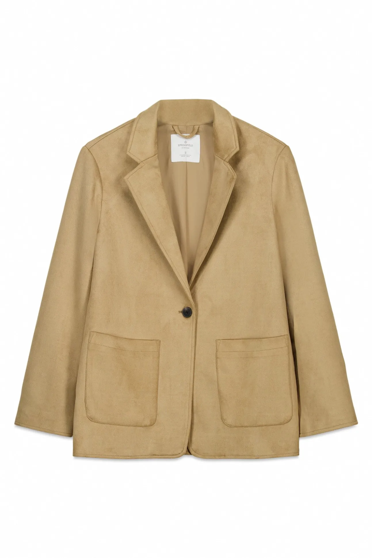 Blazer en daim synthétique