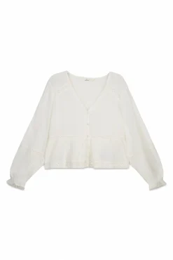 Blouse romantique blanche