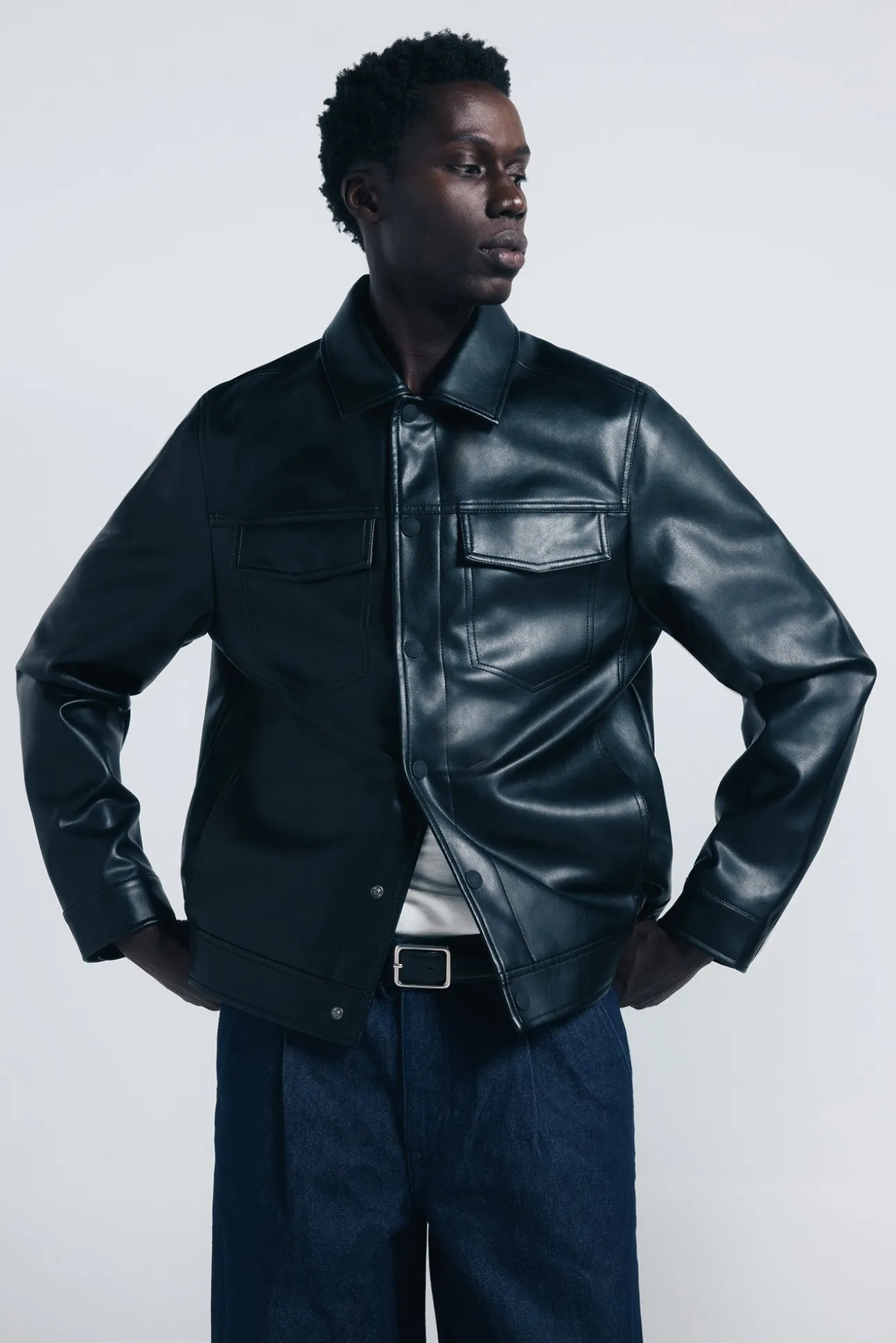 Blouson effet cuir