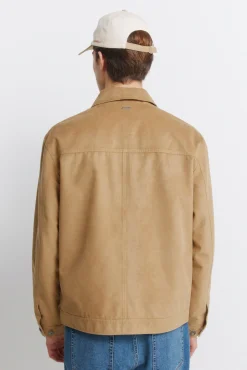 Blouson effet daim