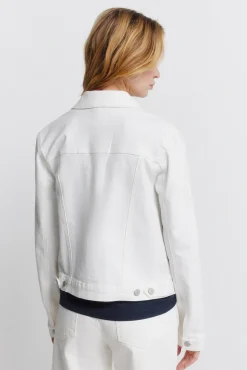 Blouson en denim &eacute;cru