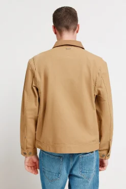 Blouson lav&eacute; &agrave; contraste en coton