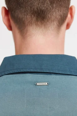Blouson lav&eacute; &agrave; contraste en coton