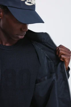 Blouson matelass&eacute; effet daim