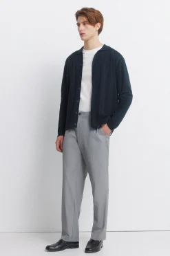 Cardigan à boutons col polo