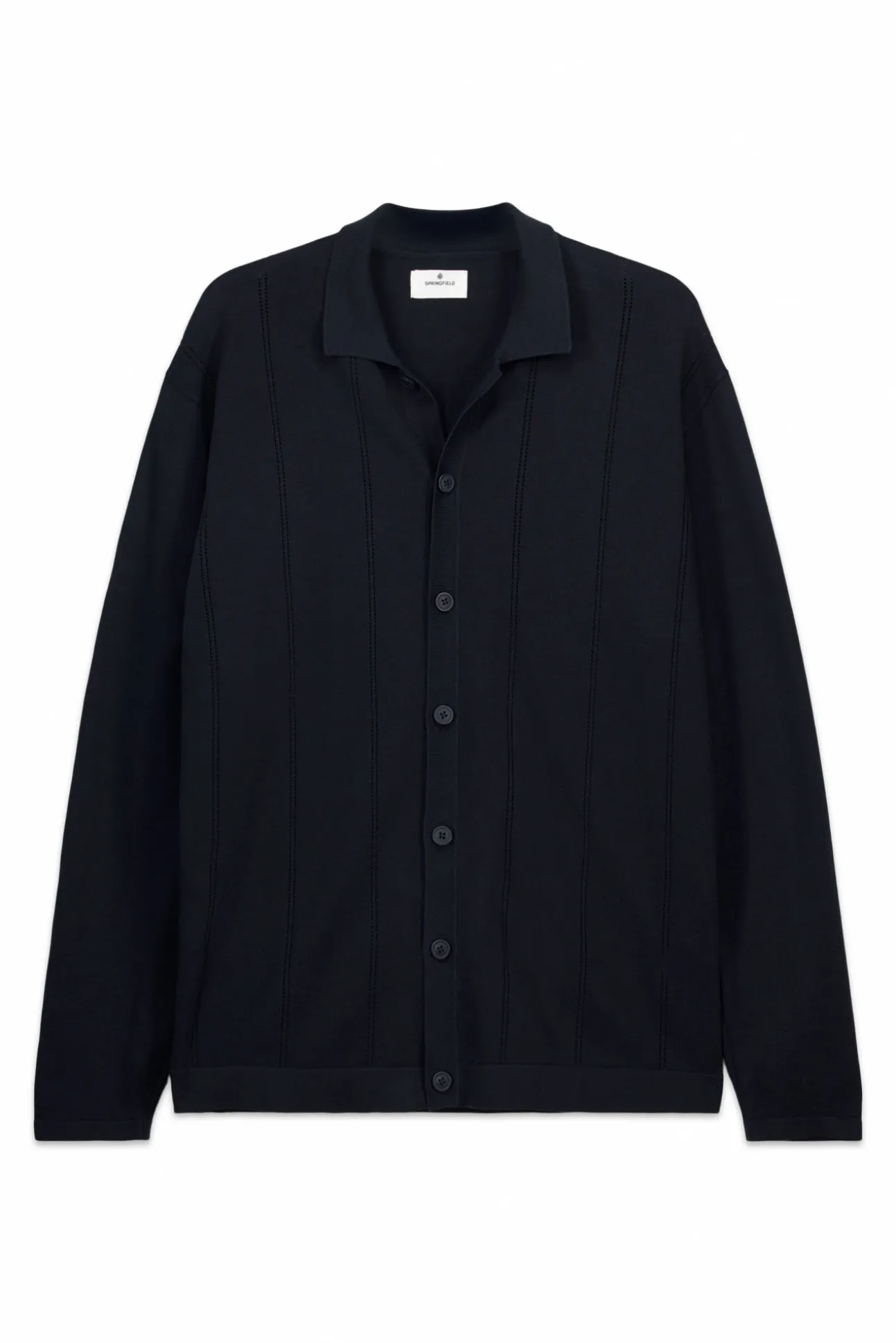 Cardigan à boutons col polo