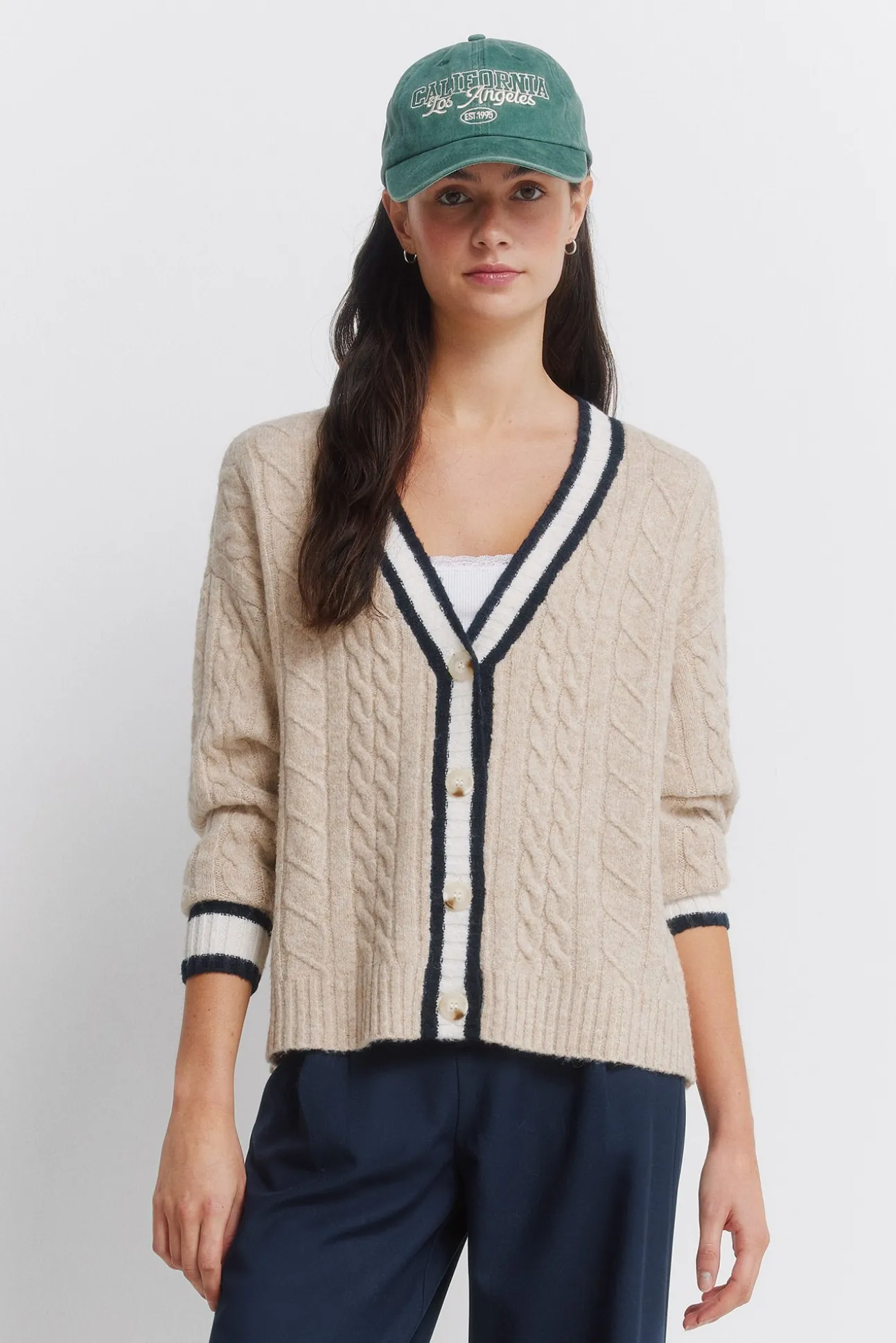 Cardigan torsadé