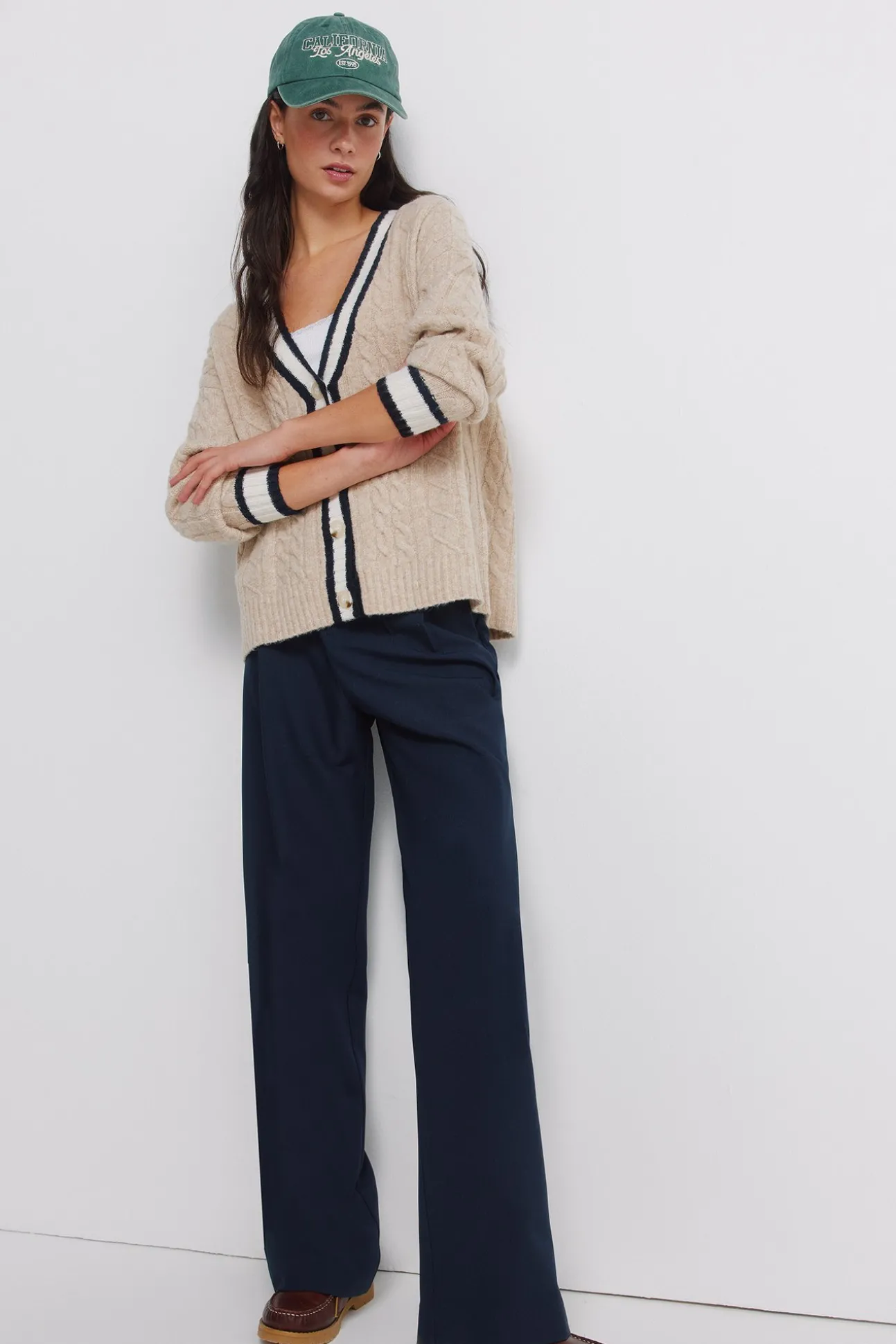 Cardigan torsadé