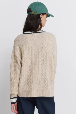 Cardigan torsadé