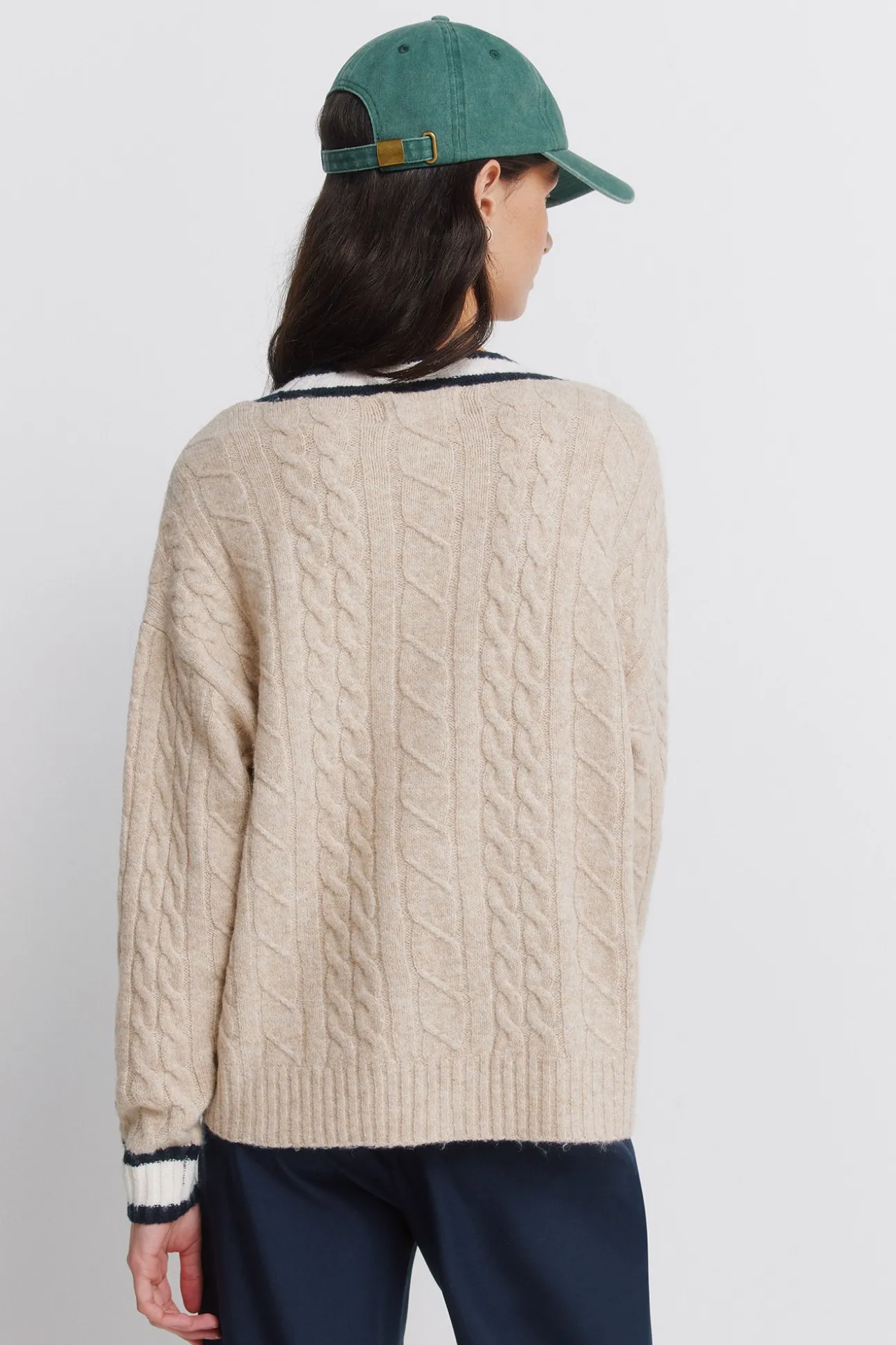 Cardigan torsadé