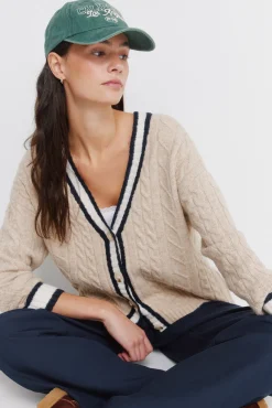 Cardigan torsadé