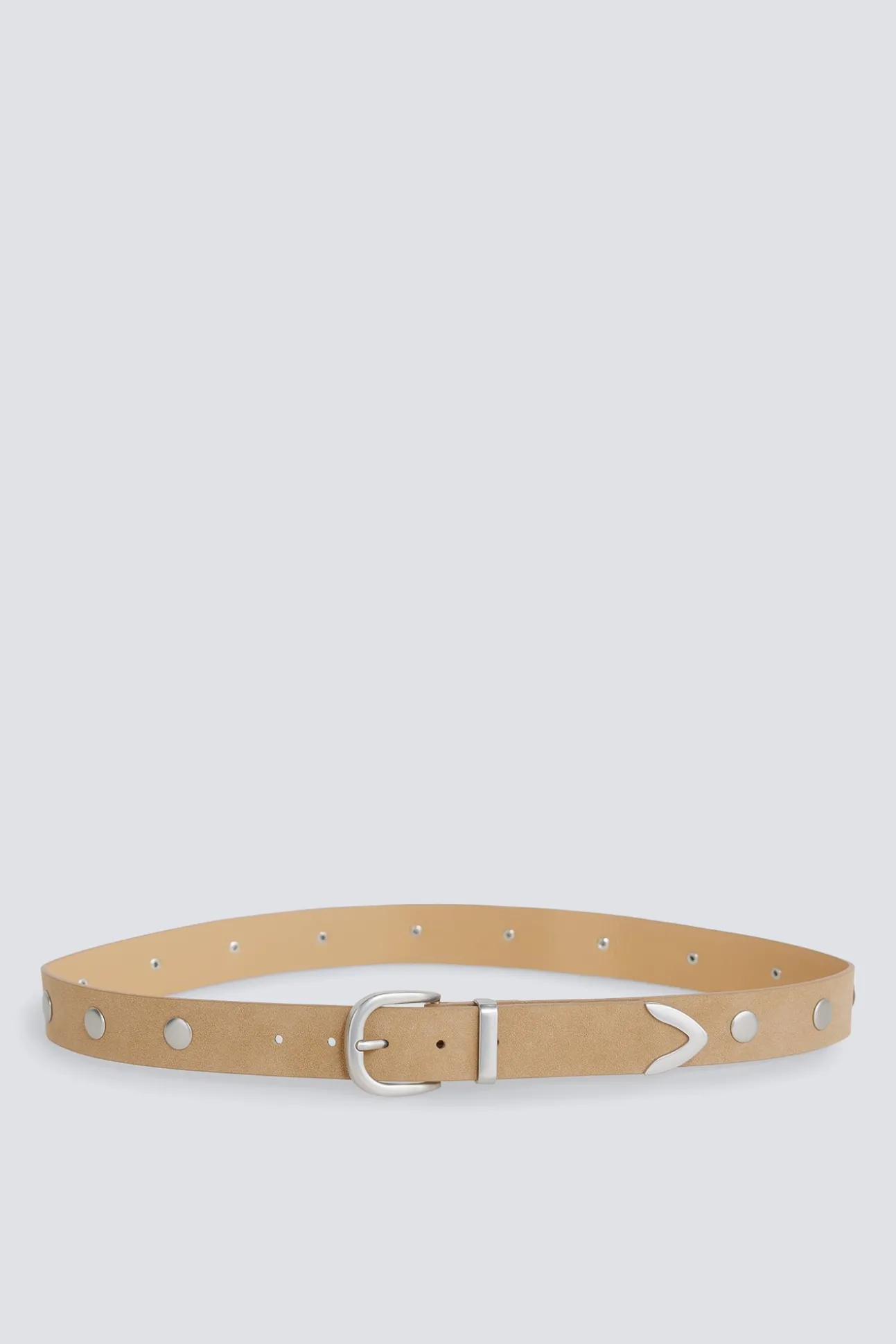 Ceinture à clous en daim