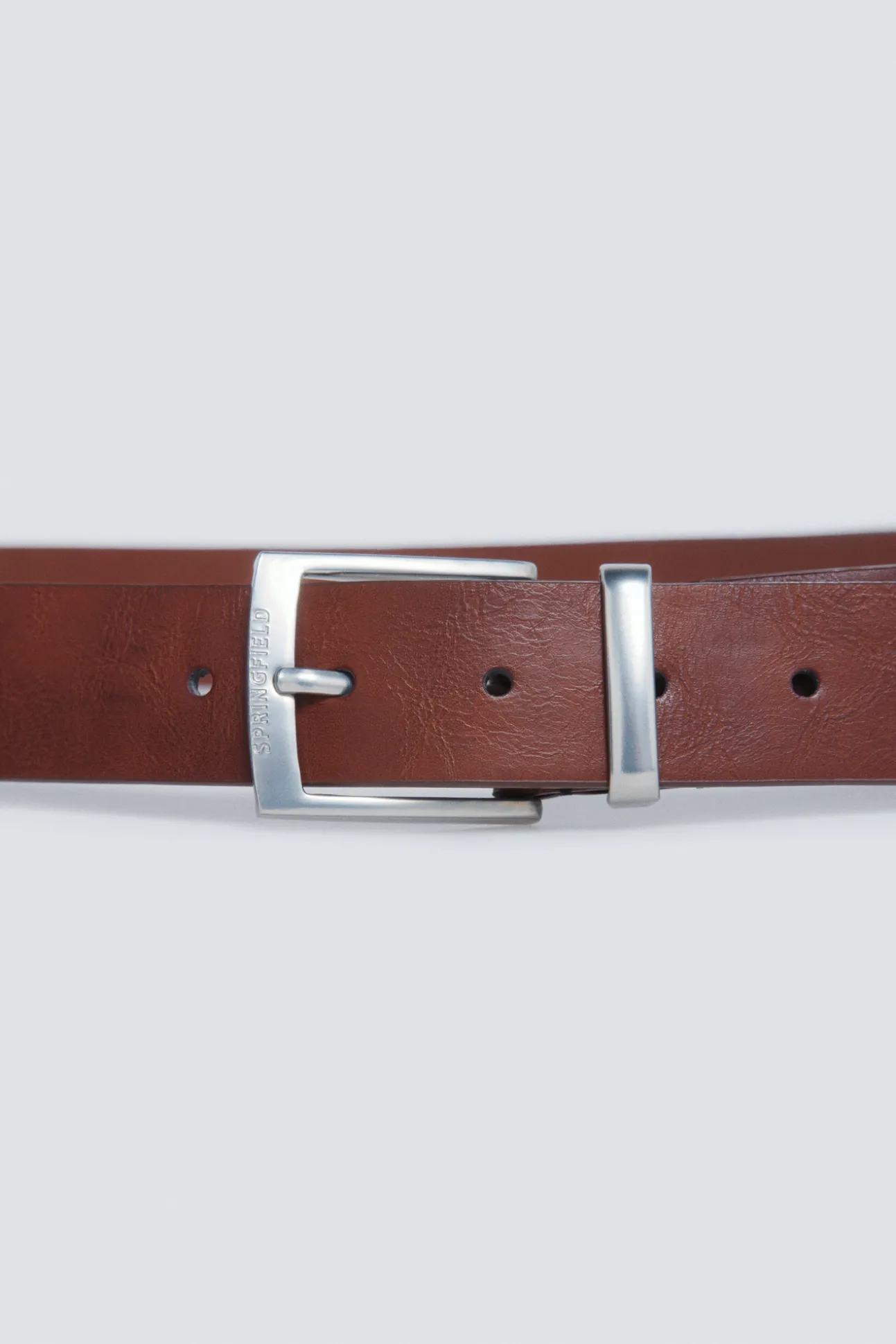 Ceinture effet cuir avec couture centrale