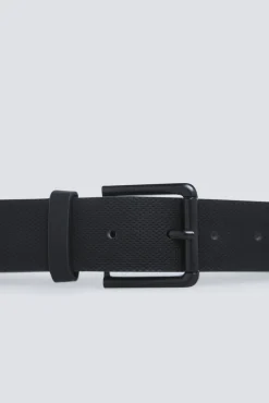 Ceinture effet cuir boucle m&eacute;tallique