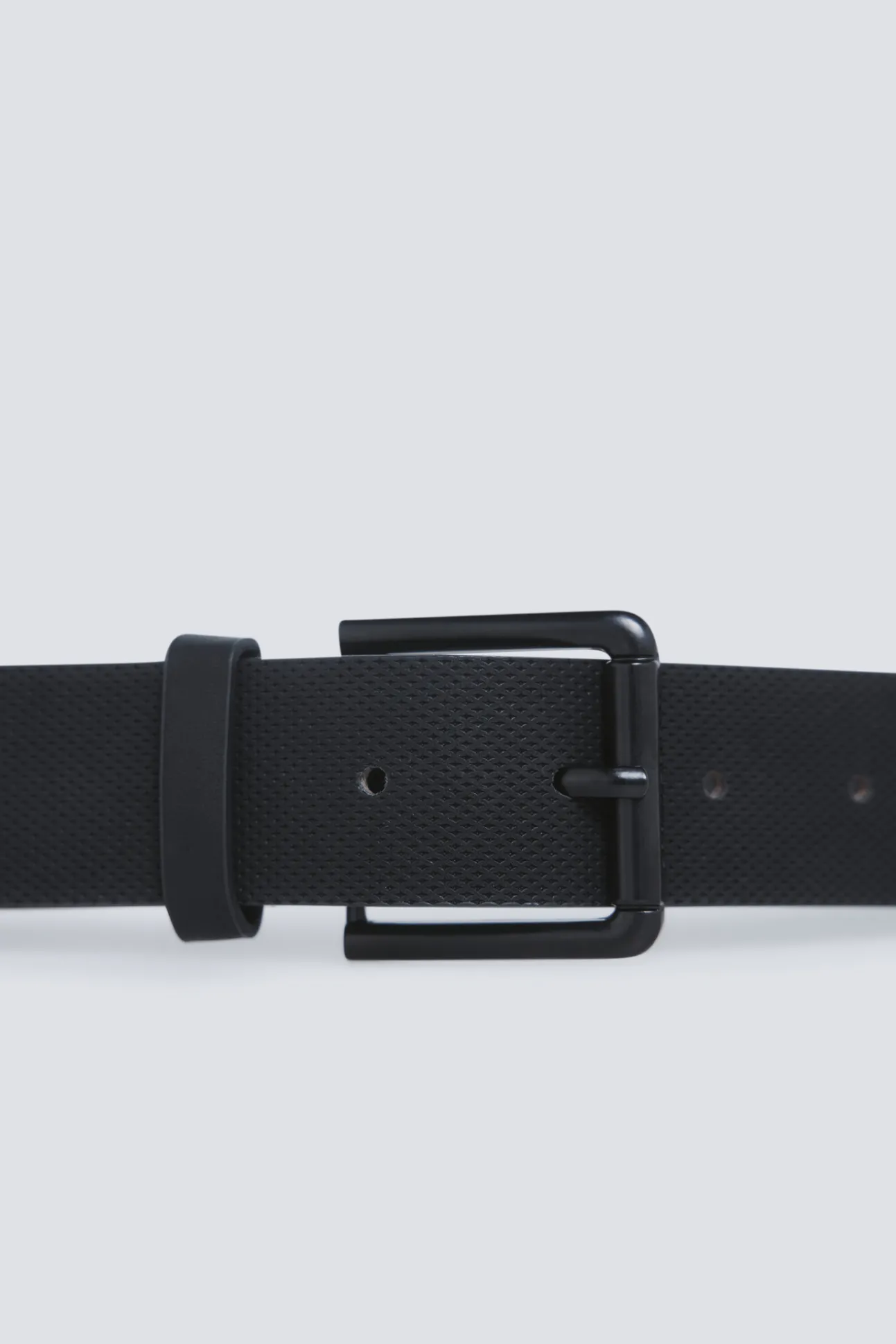 Ceinture effet cuir boucle métallique