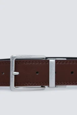 Ceinture effet cuir r&eacute;versible