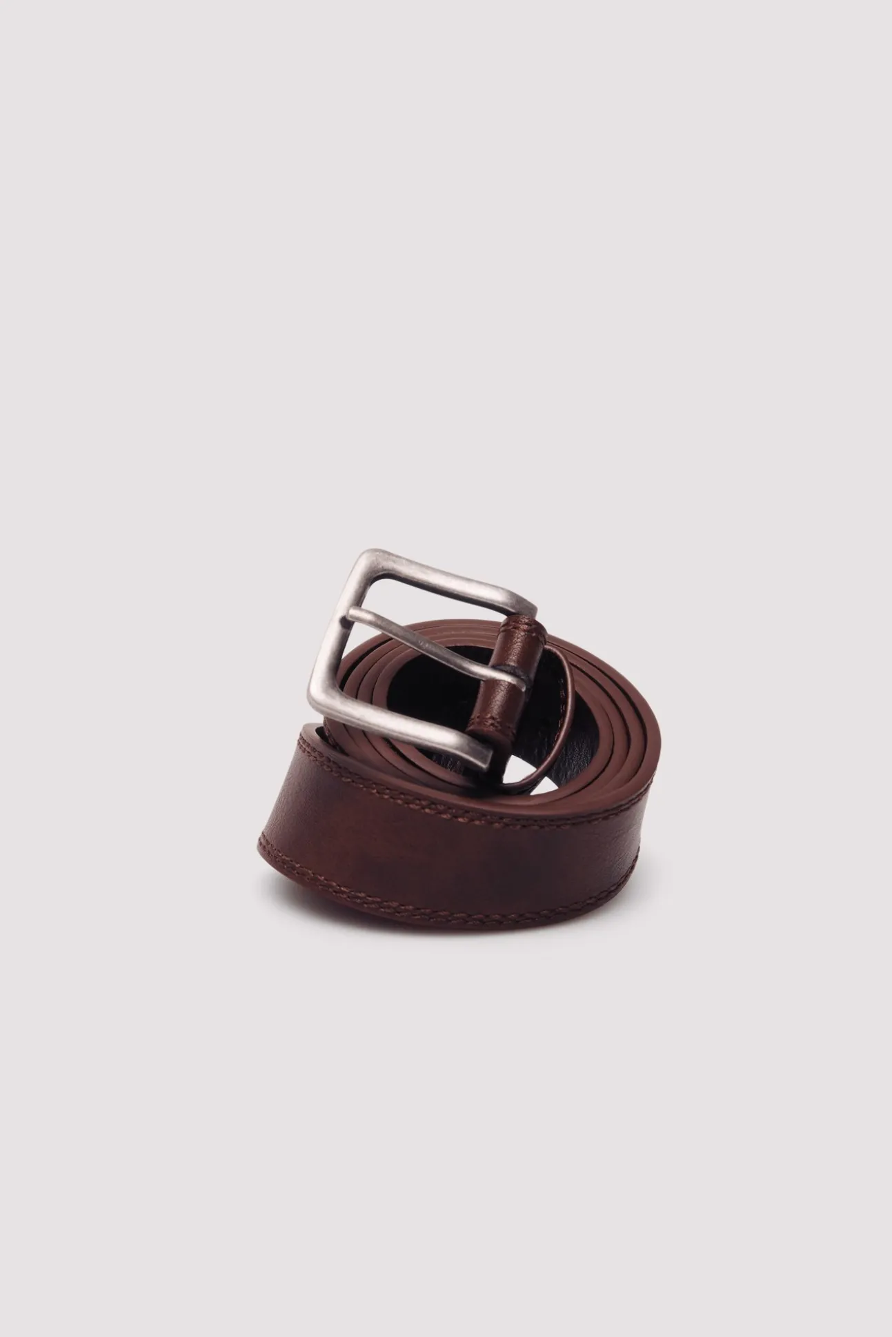 Ceinture effet cuir surpiqûres
