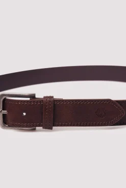Ceinture effet cuir surpiqûres