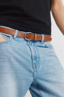 Ceinture effet cuir surpiquée