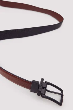 Ceinture en jean r&eacute;versible