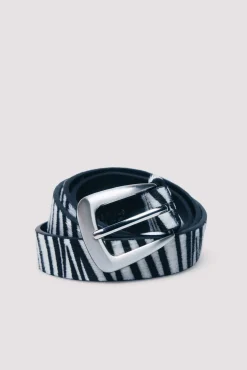Ceinture fine en z&egrave;bre