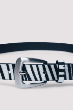 Ceinture fine en z&egrave;bre