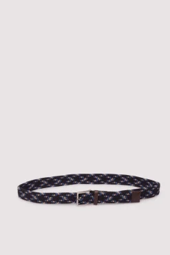 Ceinture tressée multicolore
