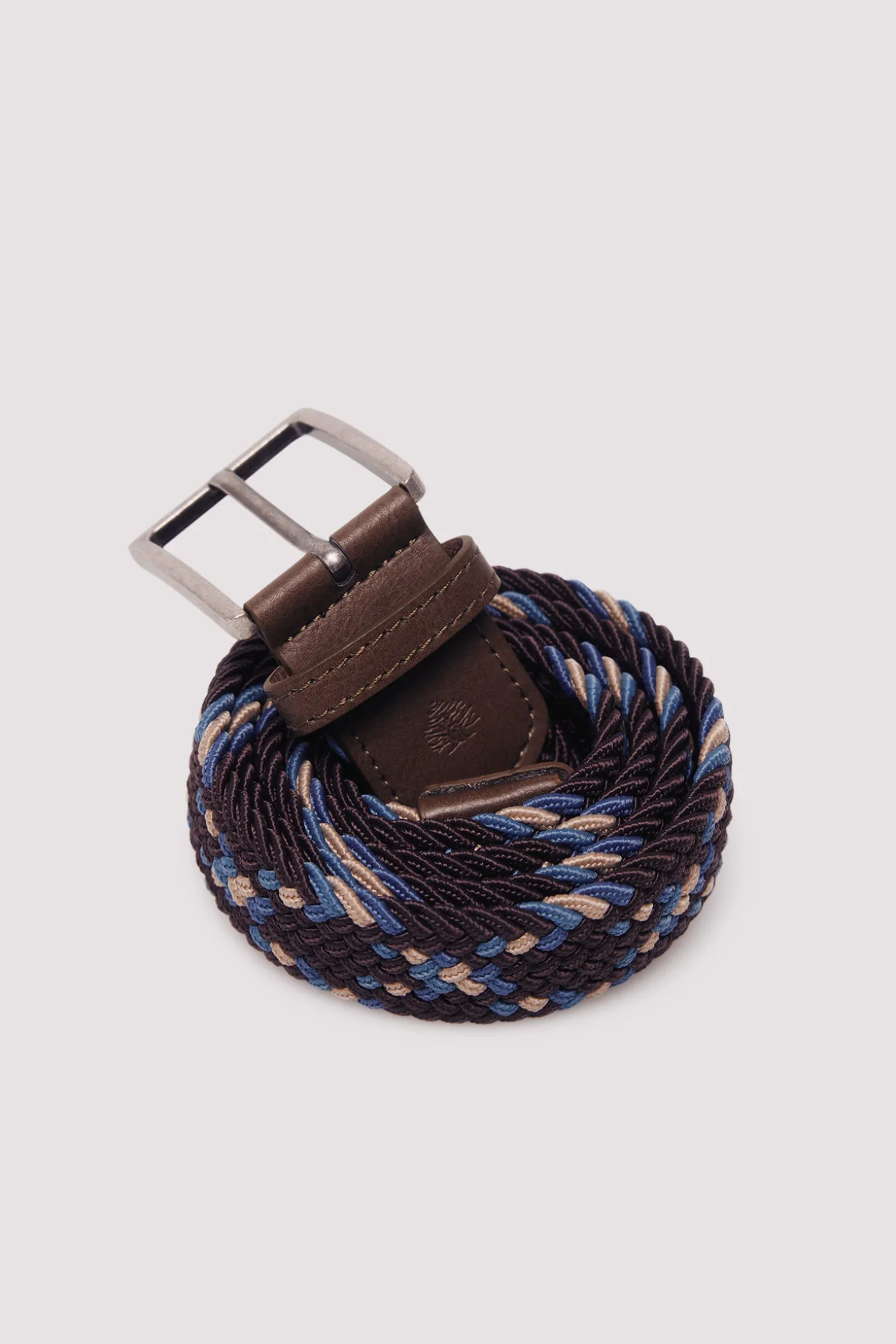 Ceinture tressée multicolore