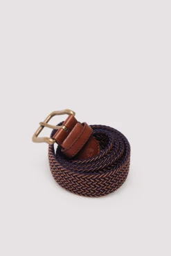 Ceinture tress&eacute;e multicolore