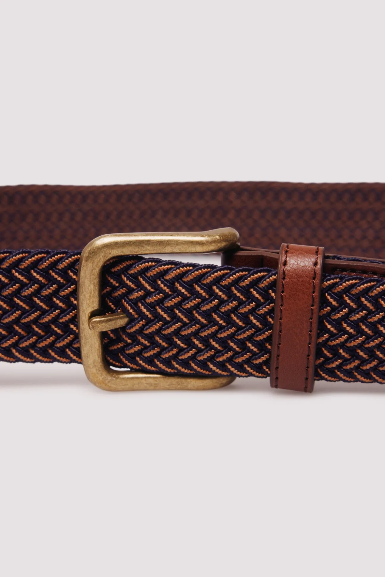 Ceinture tressée multicolore