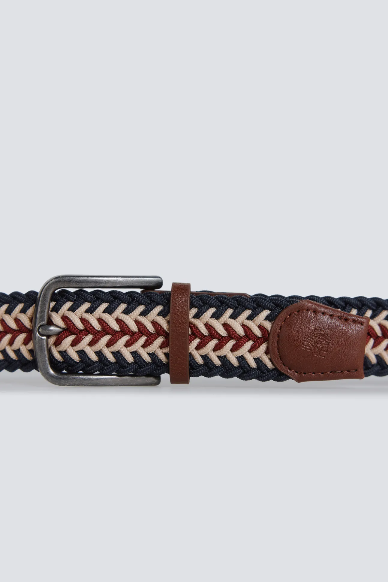 Ceinture tressée tricolore