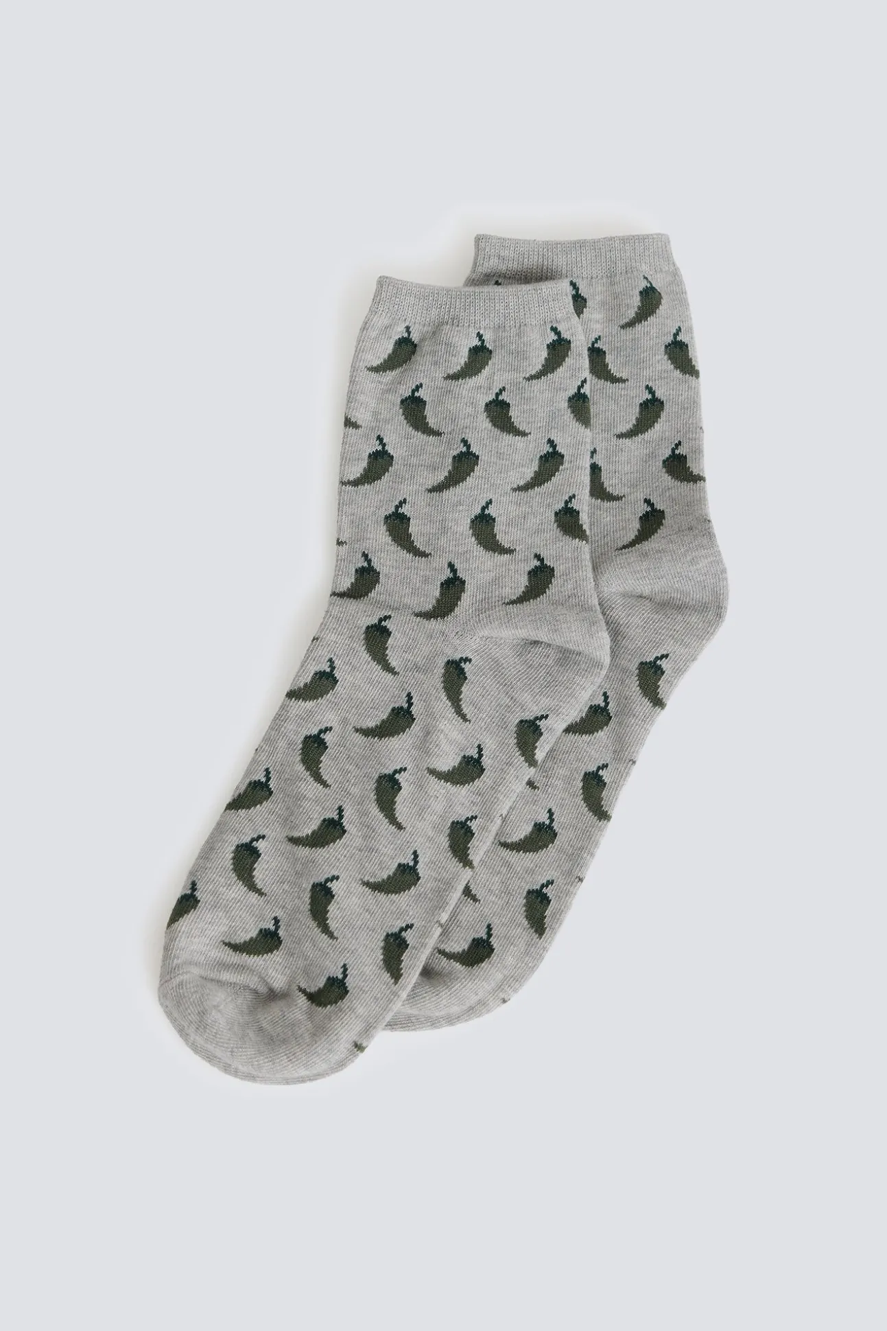 Chaussette longue à motifs poivrons