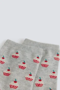 Chaussette longue cupcake