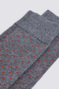 Chaussette longue micro &agrave; pois