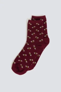 Chaussette longue motif abeilles
