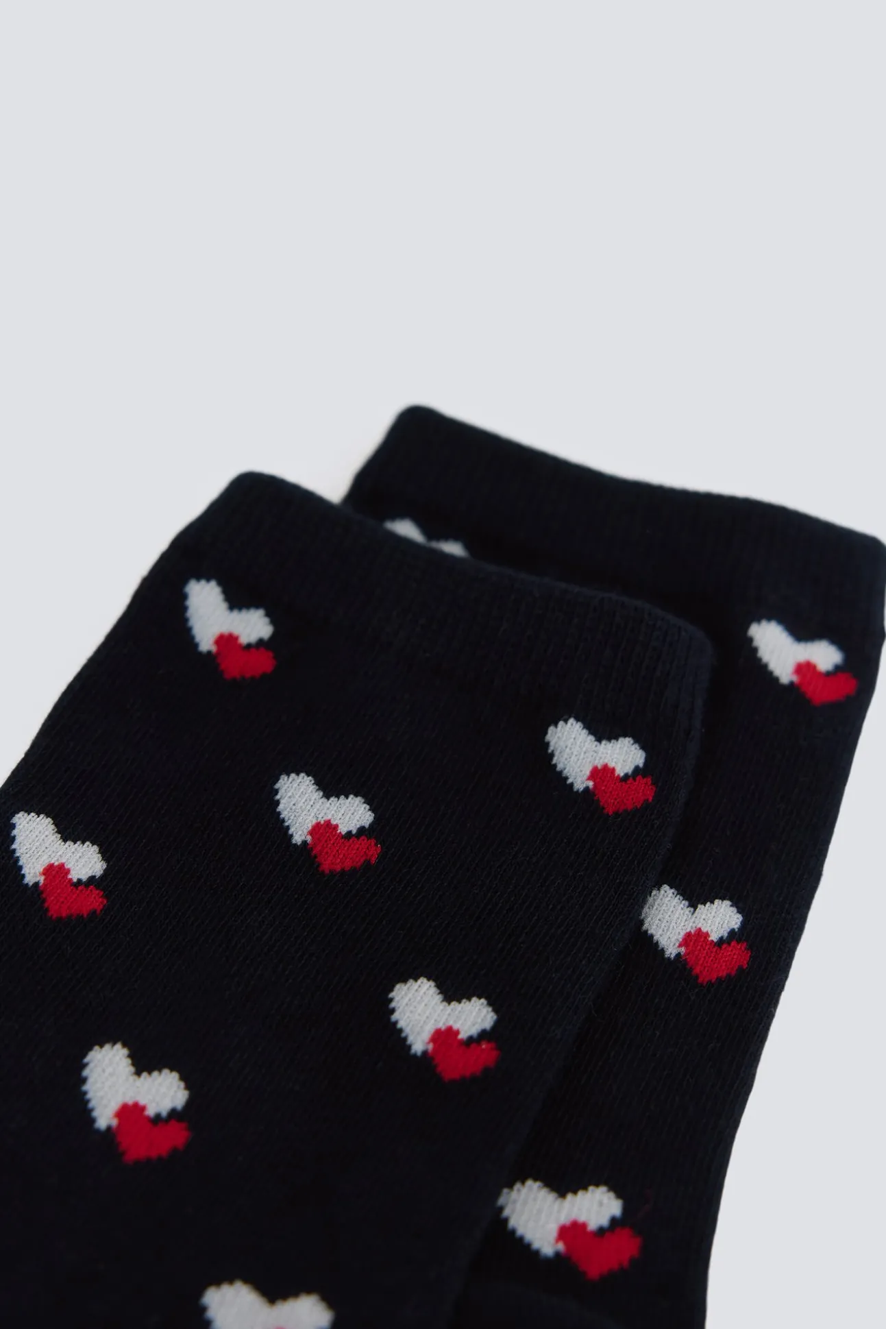 Chaussettes longues à cœurs