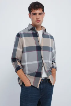 chemise &agrave; carreaux