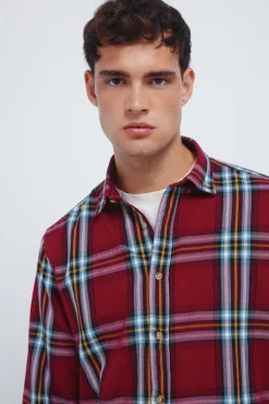 Chemise &agrave; carreaux tartan