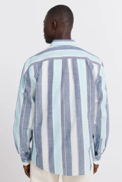 Chemise &agrave; rayures en coton