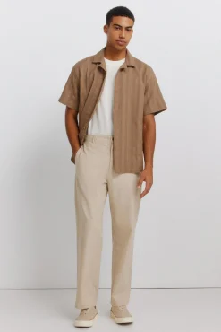 Chemise bowling manches courtes jacquard