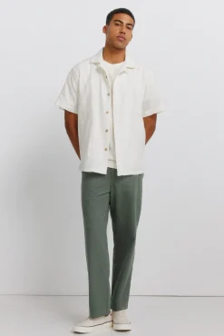 Chemise bowling manches courtes jacquard