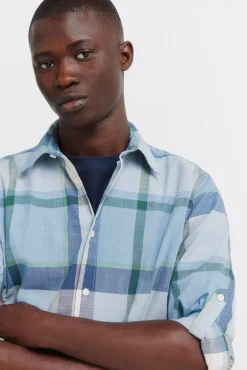 Chemise en coton &agrave; carreaux l&eacute;g&egrave;re