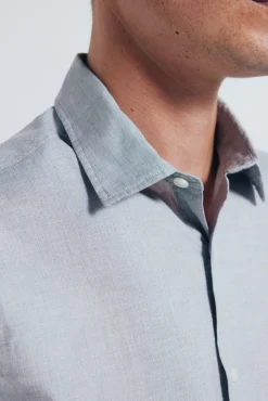 Chemise en coton avec bordure