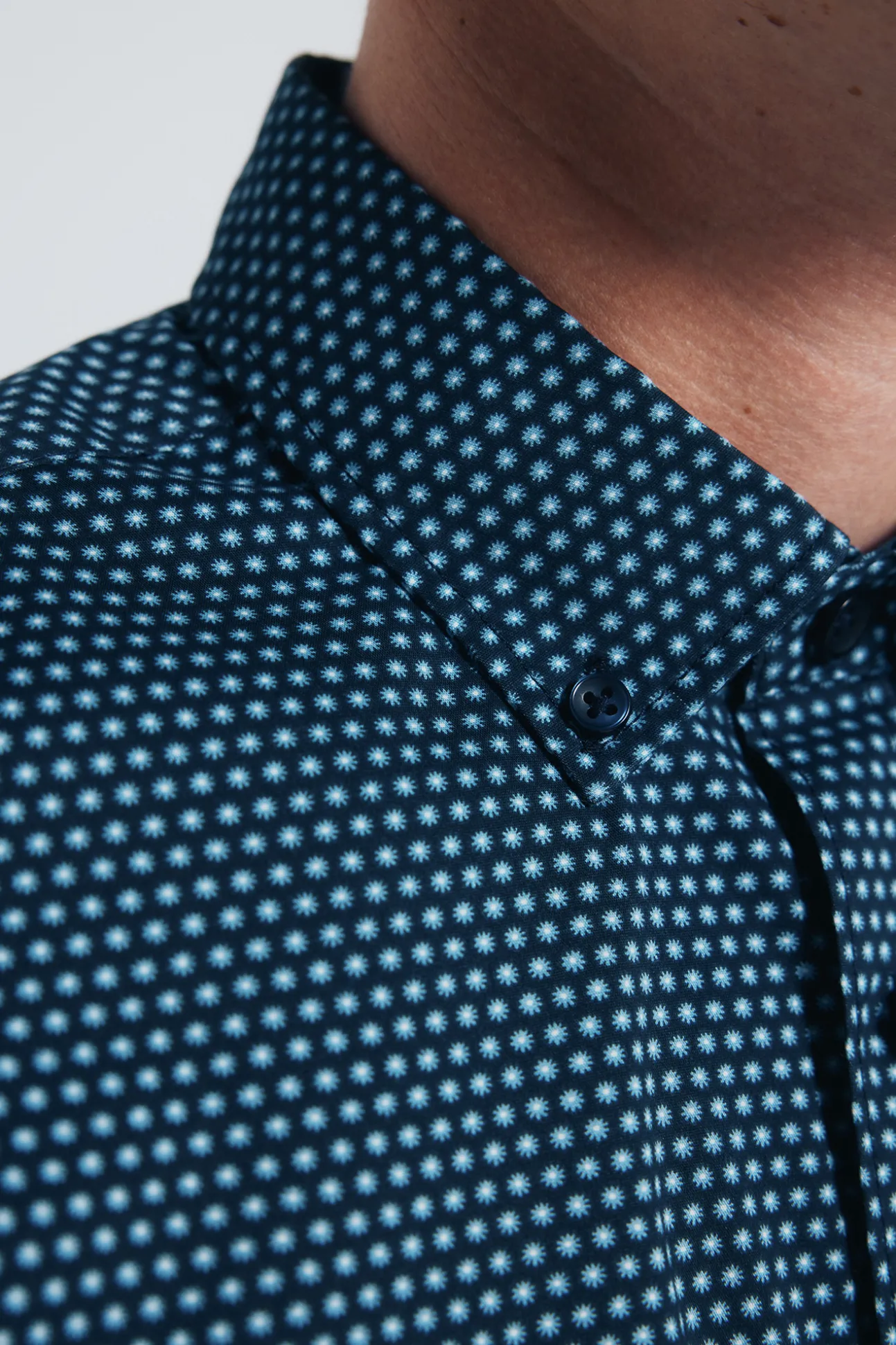 Chemise en popeline micro- imprimé