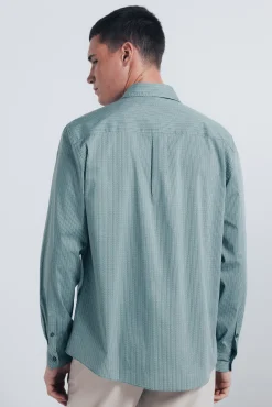 Chemise en popeline micro- imprimé